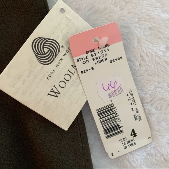 ❤️🔥❤️🔥HP❤️🔥❤️🔥Jones of New York olive green fully lined pencil skirt NWT - Picture 5 of 7